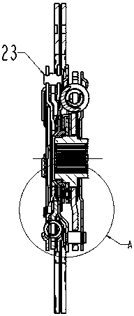 Automotive clutch disc with integrated three shock absorbers