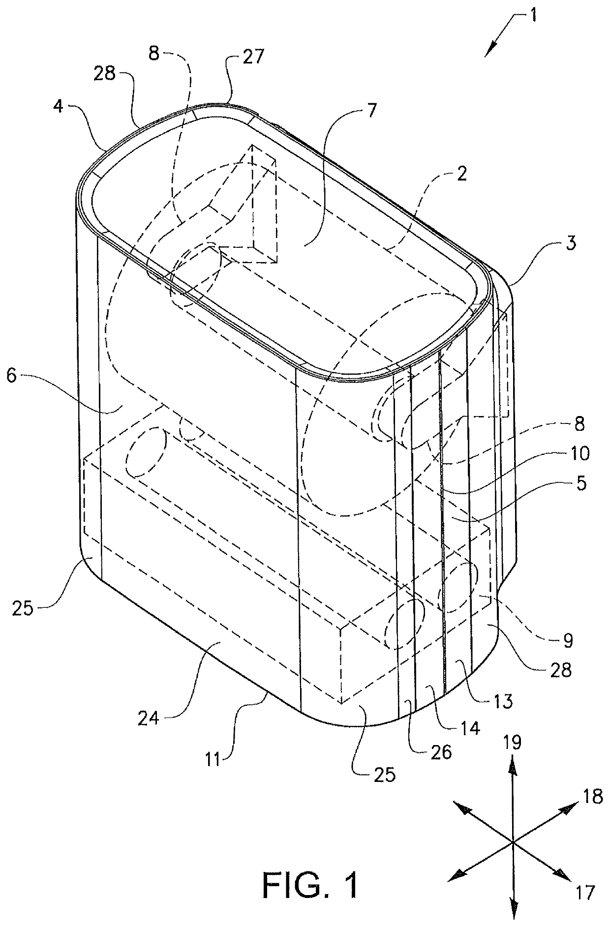 Dispenser for storing and dispensing hygiene products