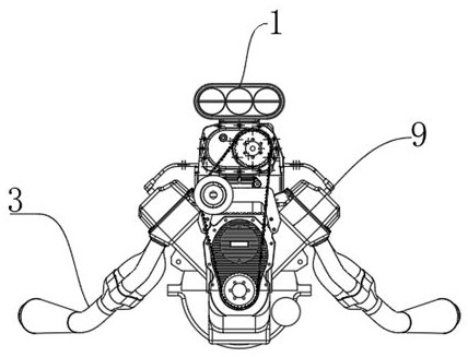 Integrated redundancy control system of supercharger