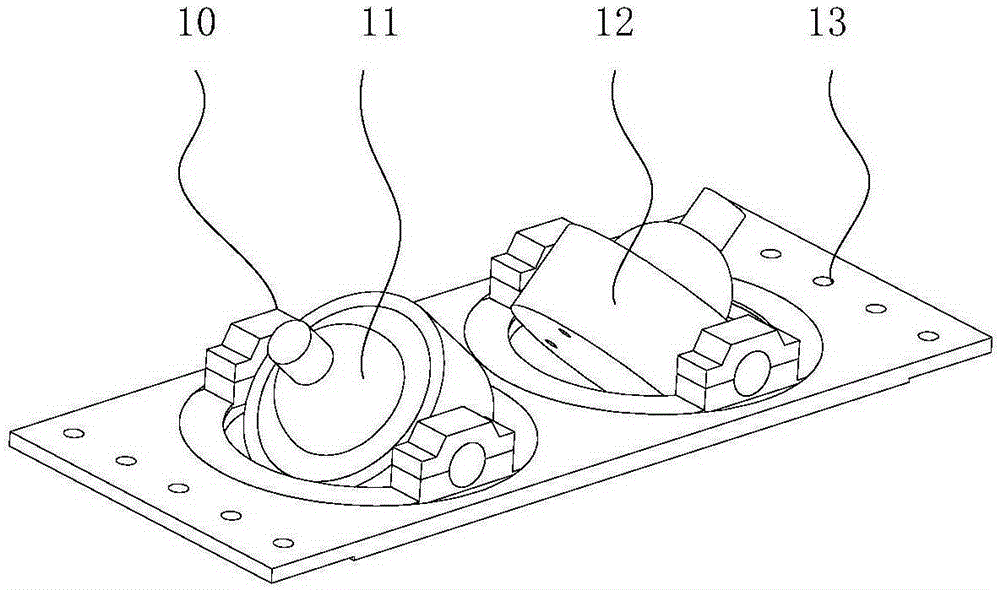 Structure parameter-adjustable parallel motion table with combined spring bearing branches