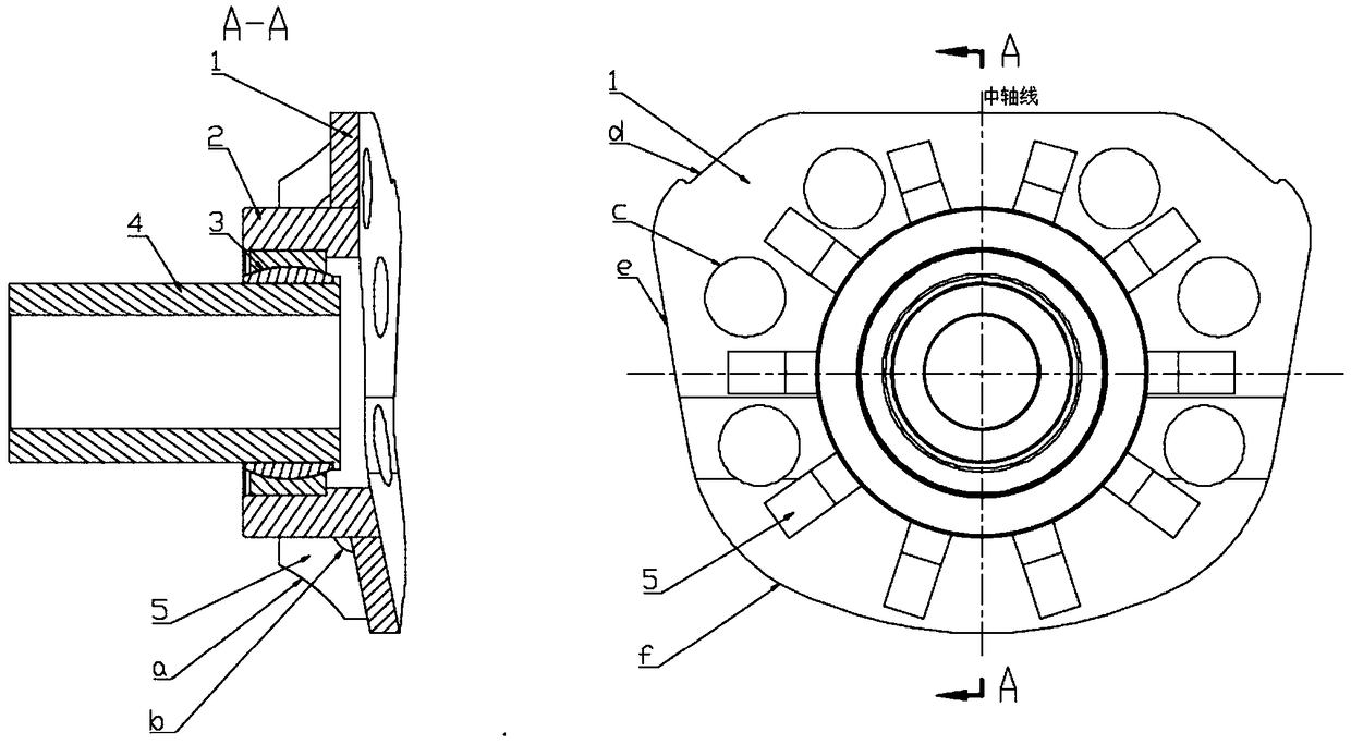 Spherical hinge sliding rod connecting device connecting disc for converter transformation