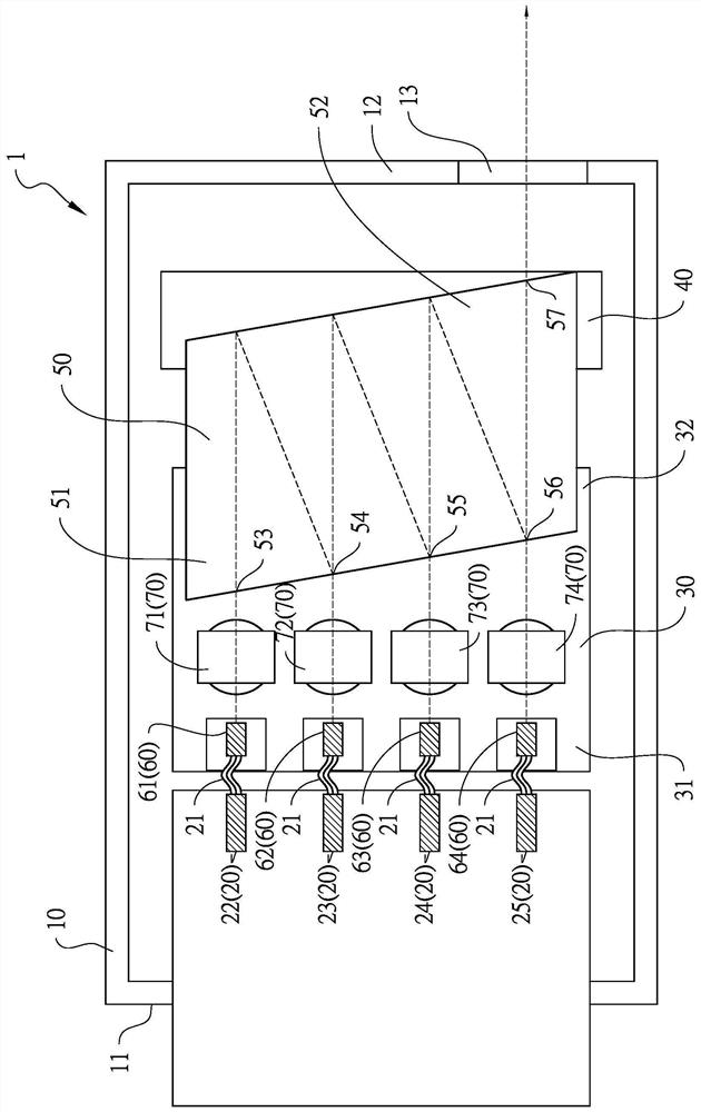 Improved structure of light emitting sub-module