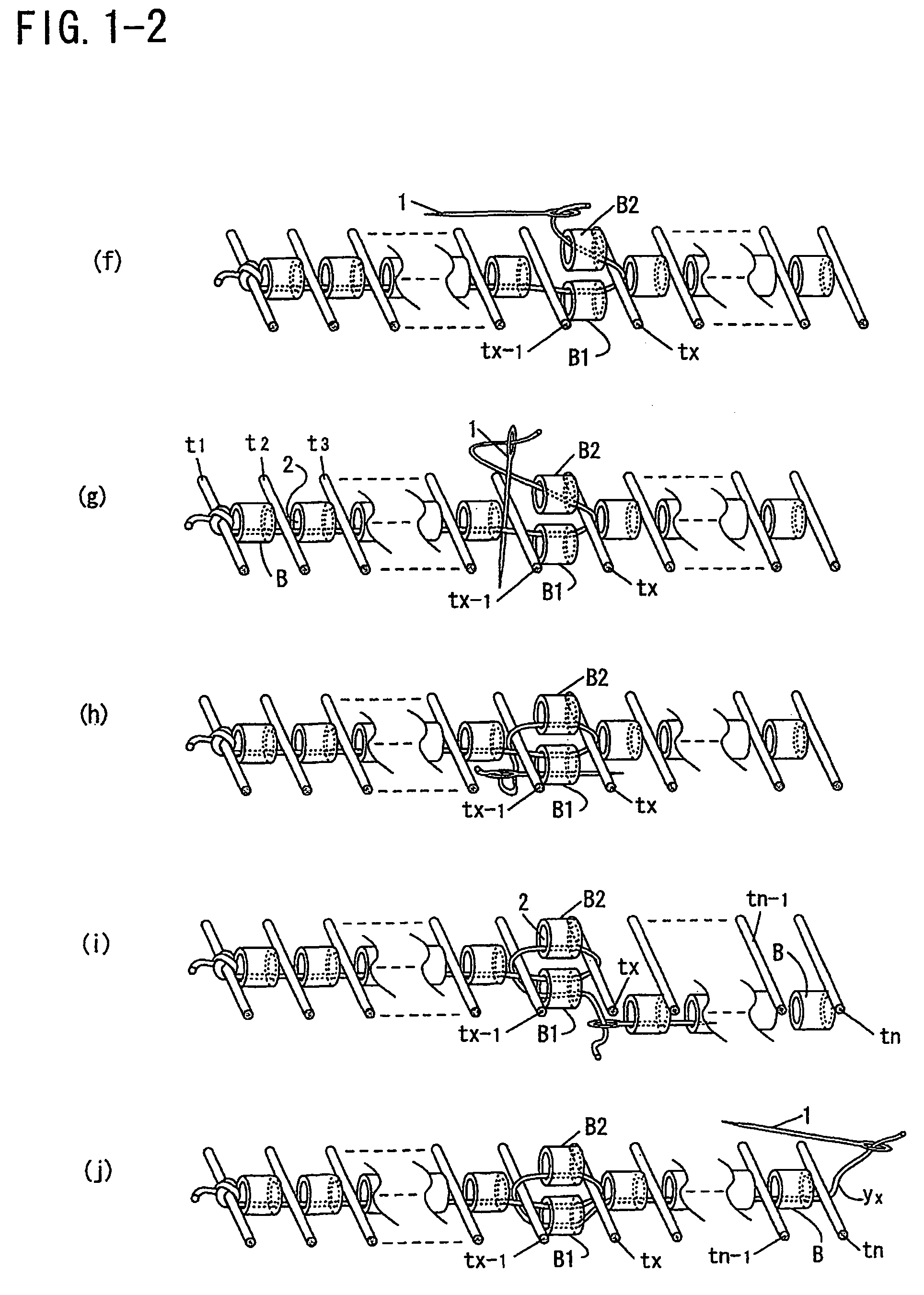Method for weaving layered beaded fabric and beaded fabric woven by the method