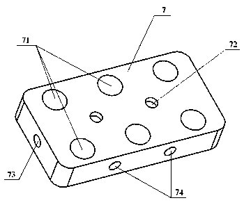 Fan-shaped combined type material conveying support