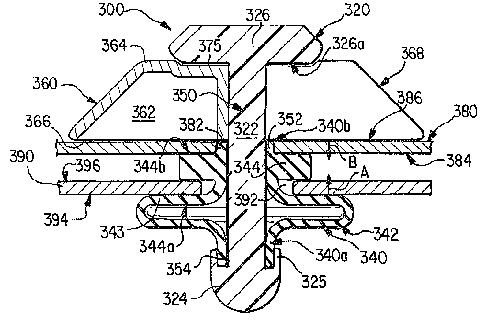 Slide lock fastener