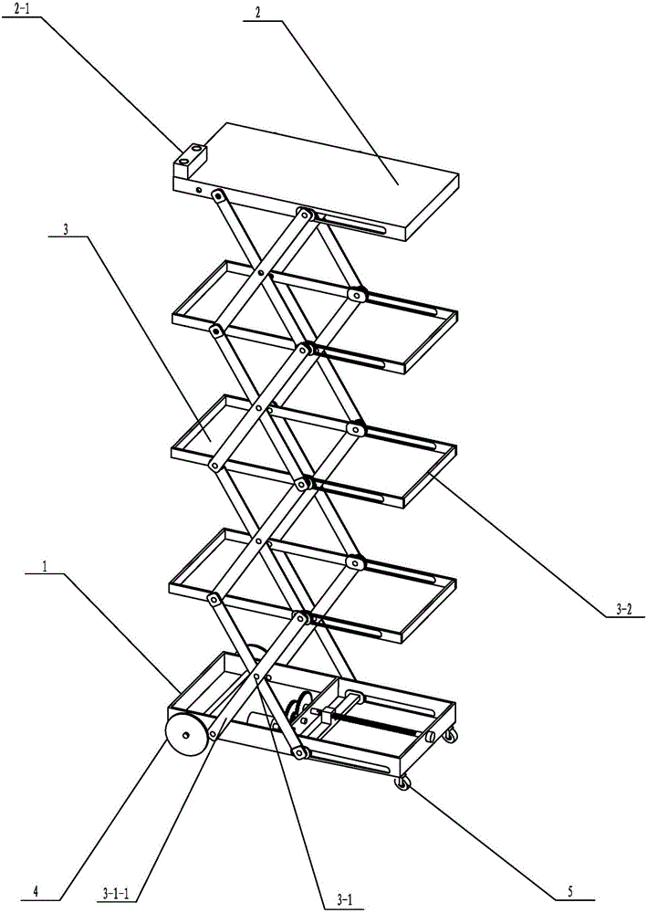 Lifting platform car capable of achieving height adjustment based on ball screw