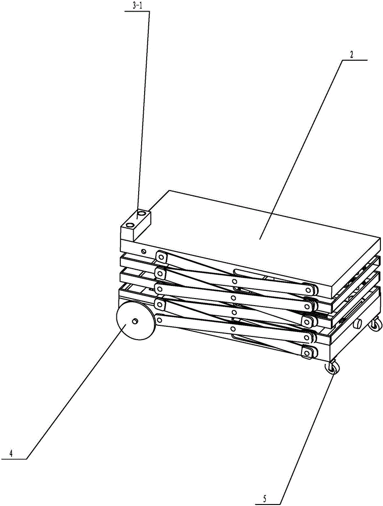 Lifting platform car capable of achieving height adjustment based on ball screw