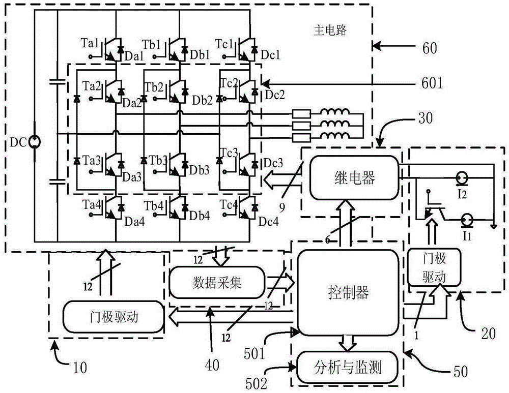 On-line reliability monitoring system of NPC type three-level inverter and method thereof