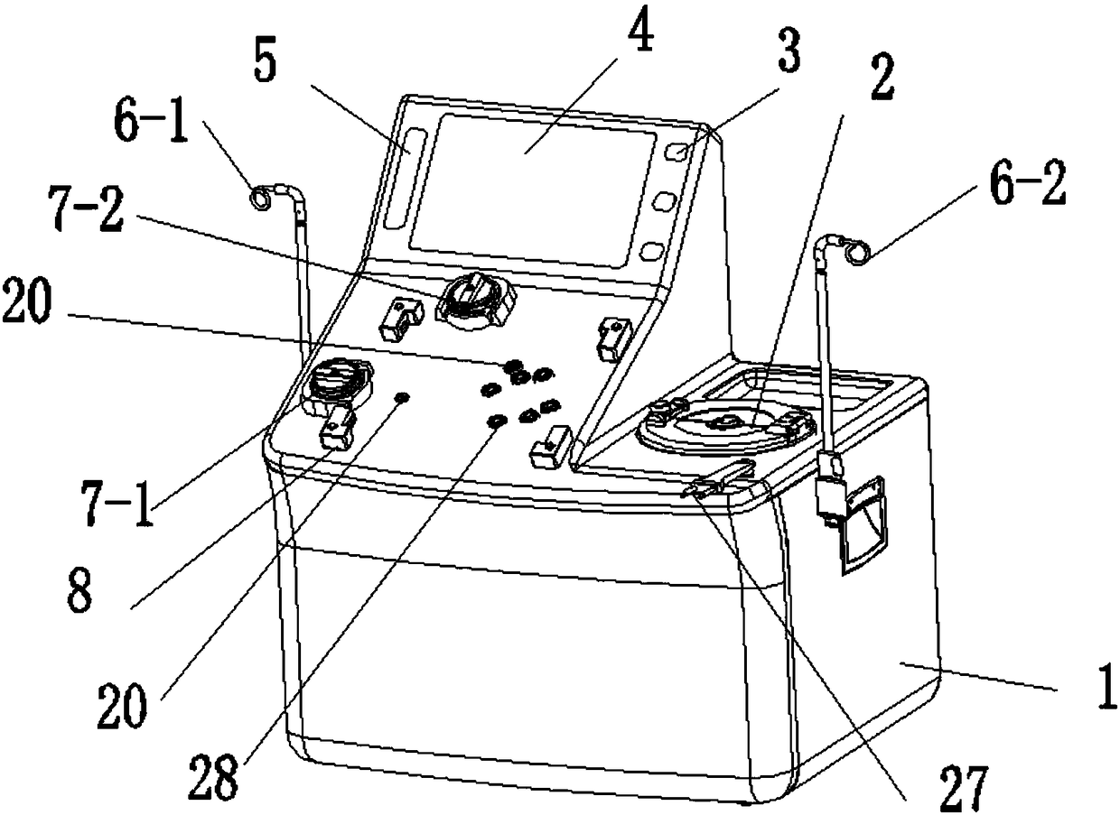 A kind of intermittent plasma collection machine