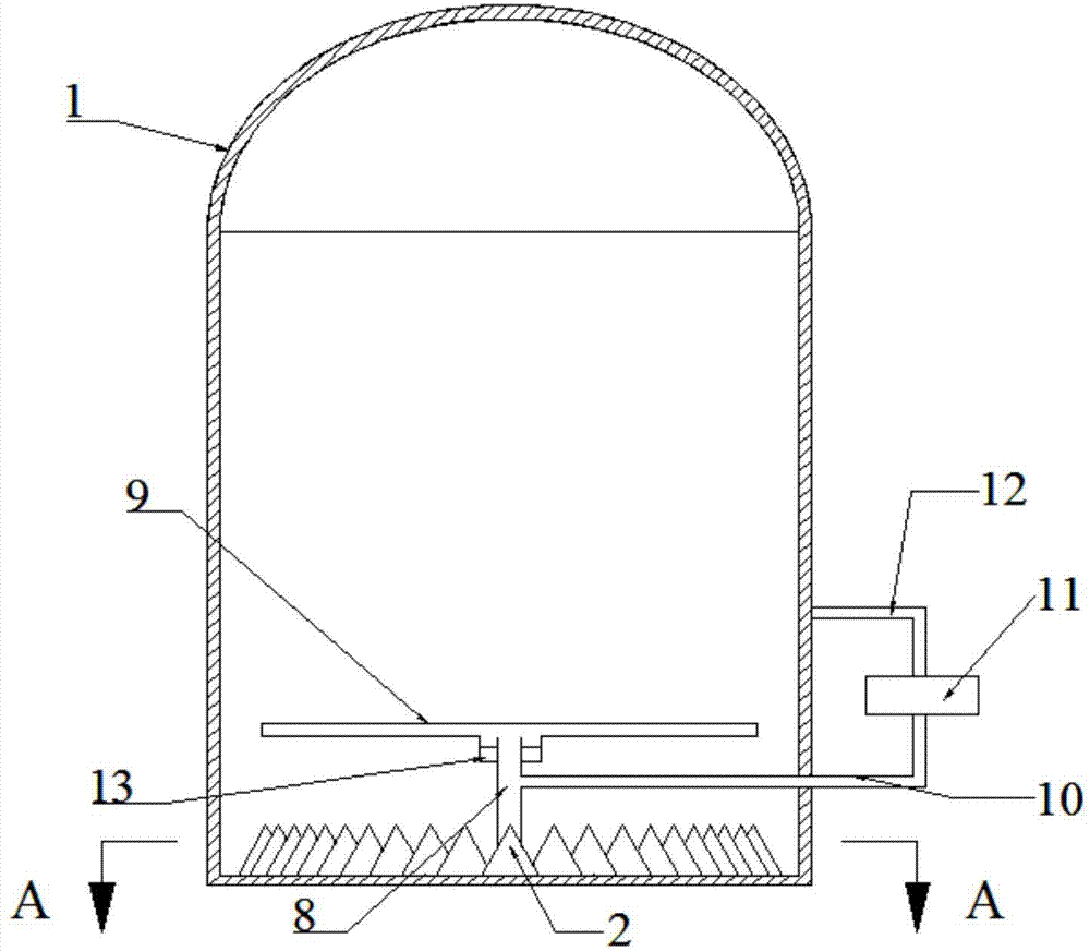 Sediment discharge system with sediment aggregation function