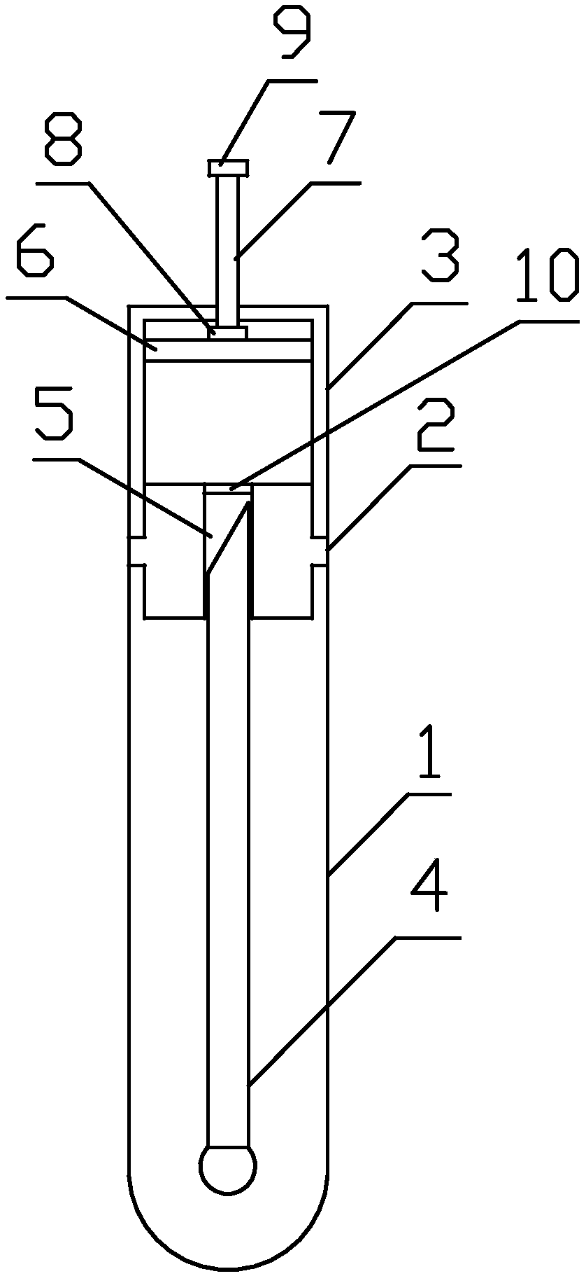 Rotary press type ATP fluorescence detection swab