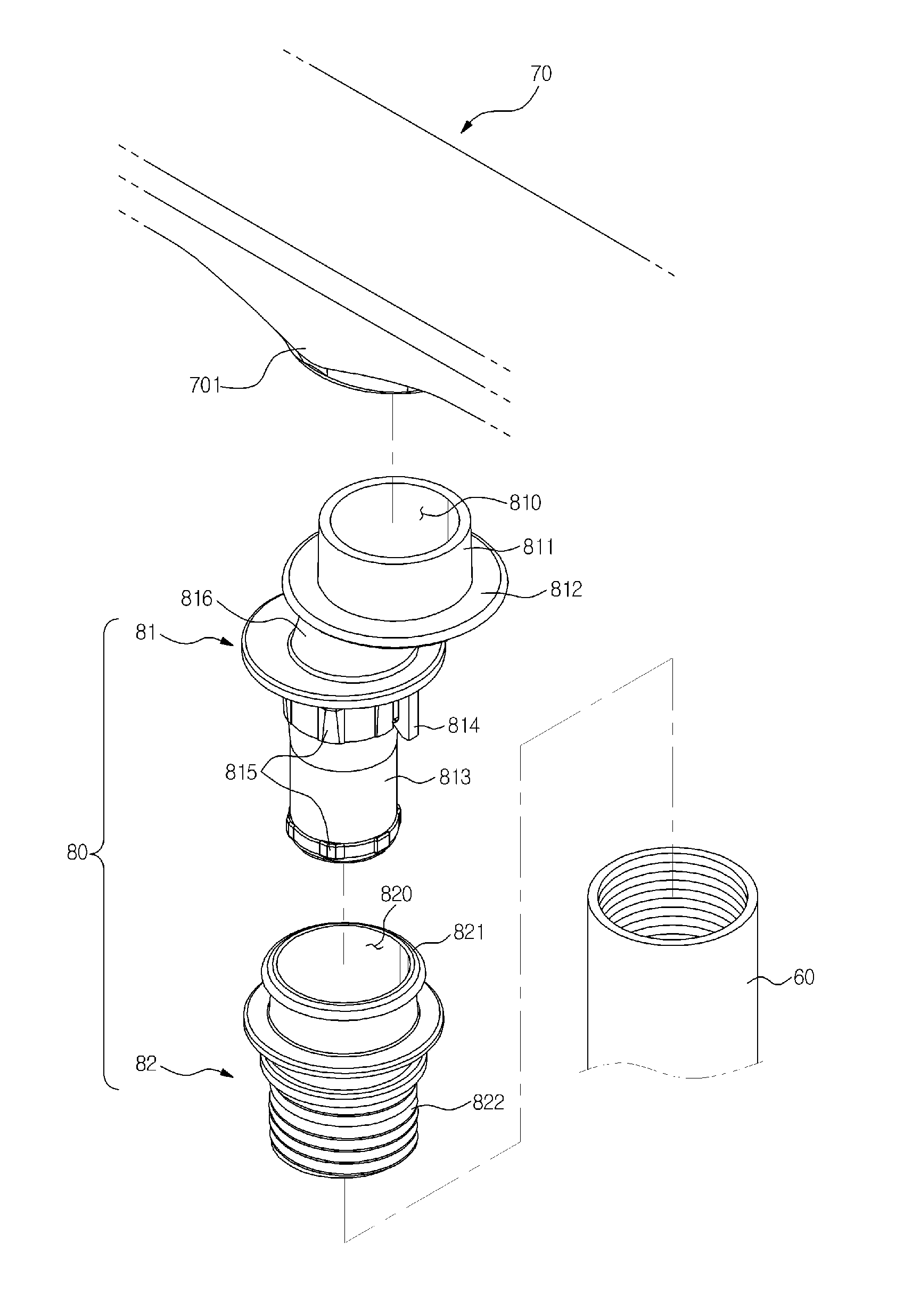 Nozzle assembly for dishwasher and dishwasher having the same