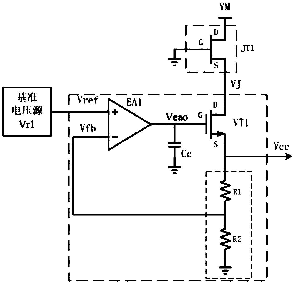 High-voltage power supply method, circuit, chip, and system