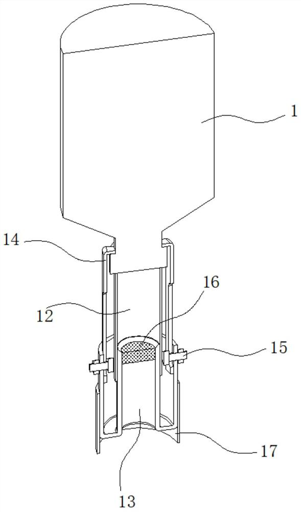 Ingredient mixing device for mixed flour processing and use method thereof