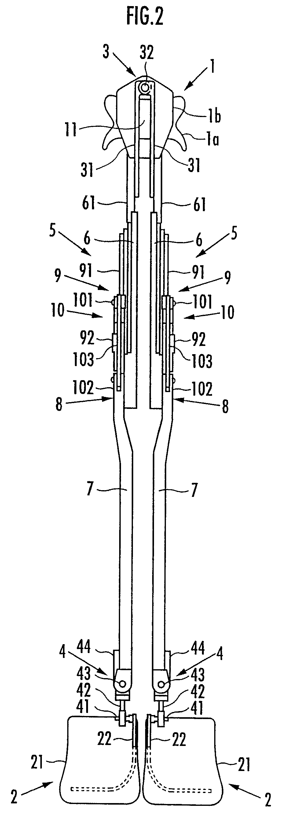 Walk supporting device