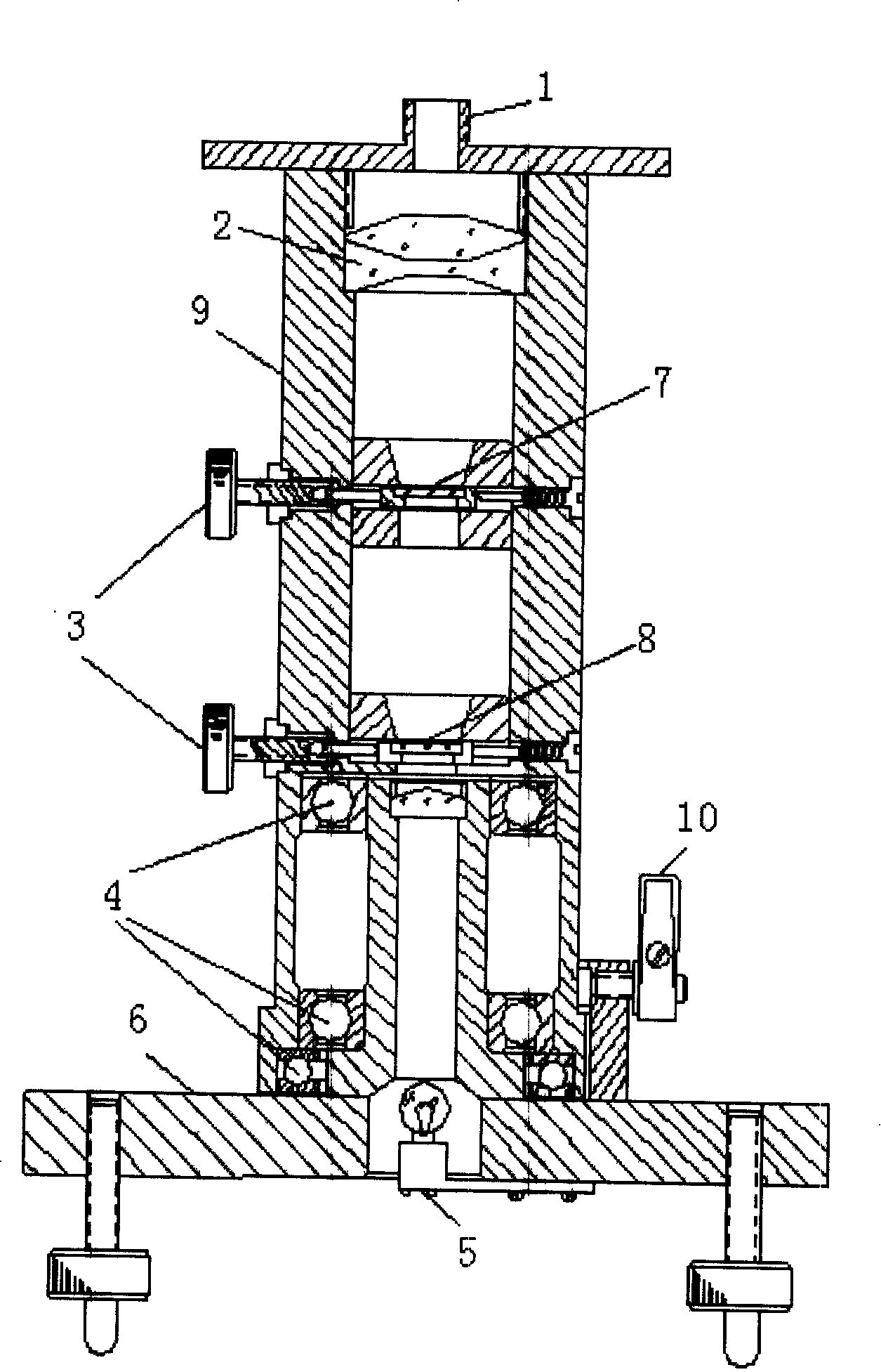 Optical point-checking device correcting instrument