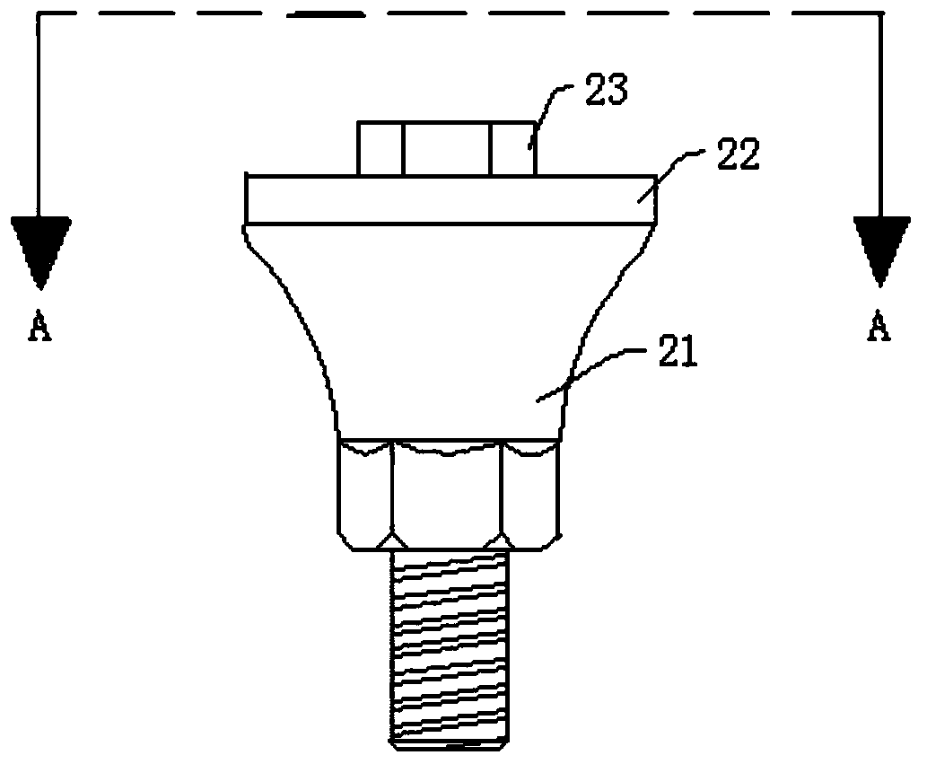 Upper part repairing device and repairing method for two-section type transplanting