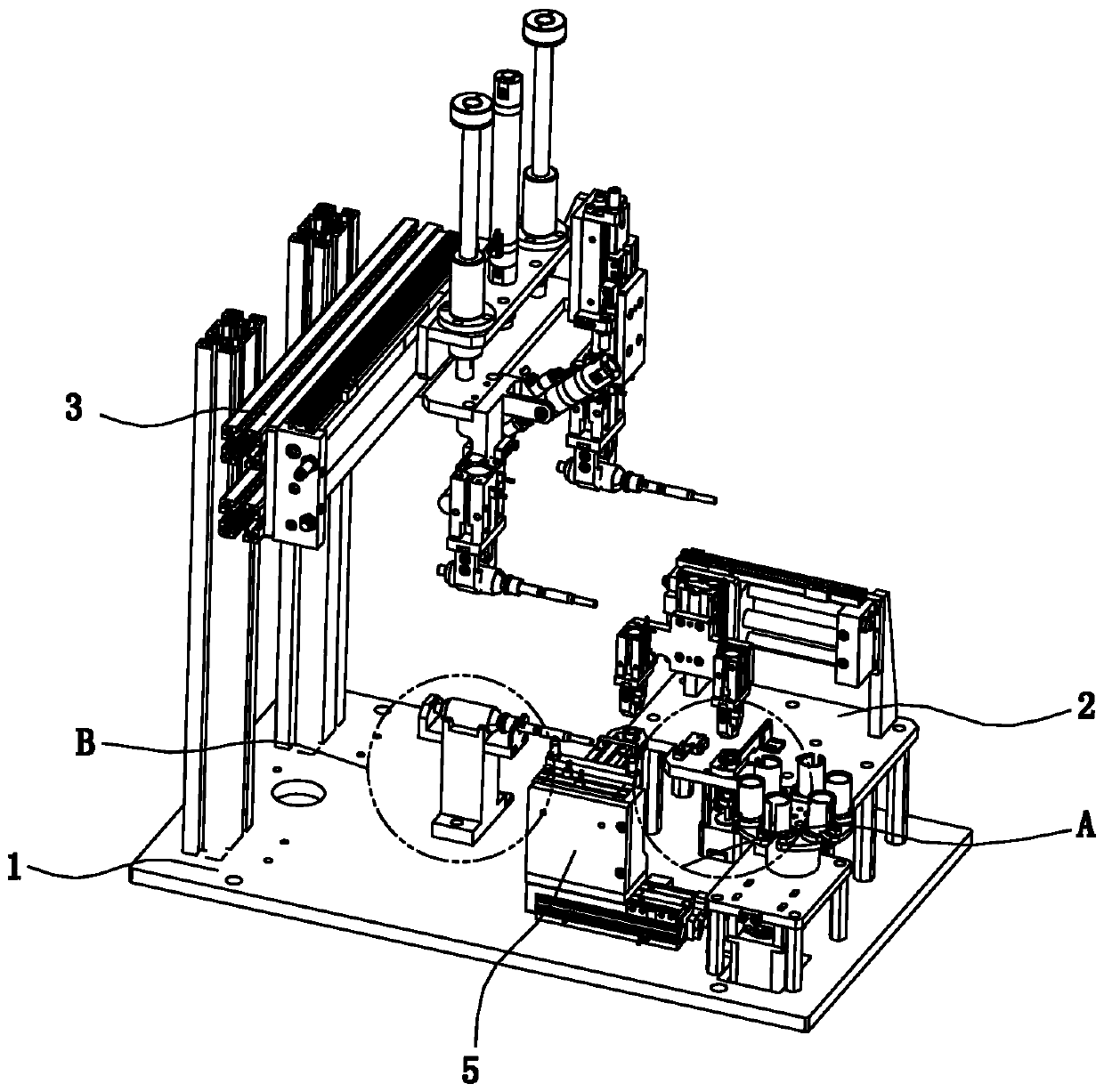 Bearing transshipment mechanism of motor rotor assembly machine