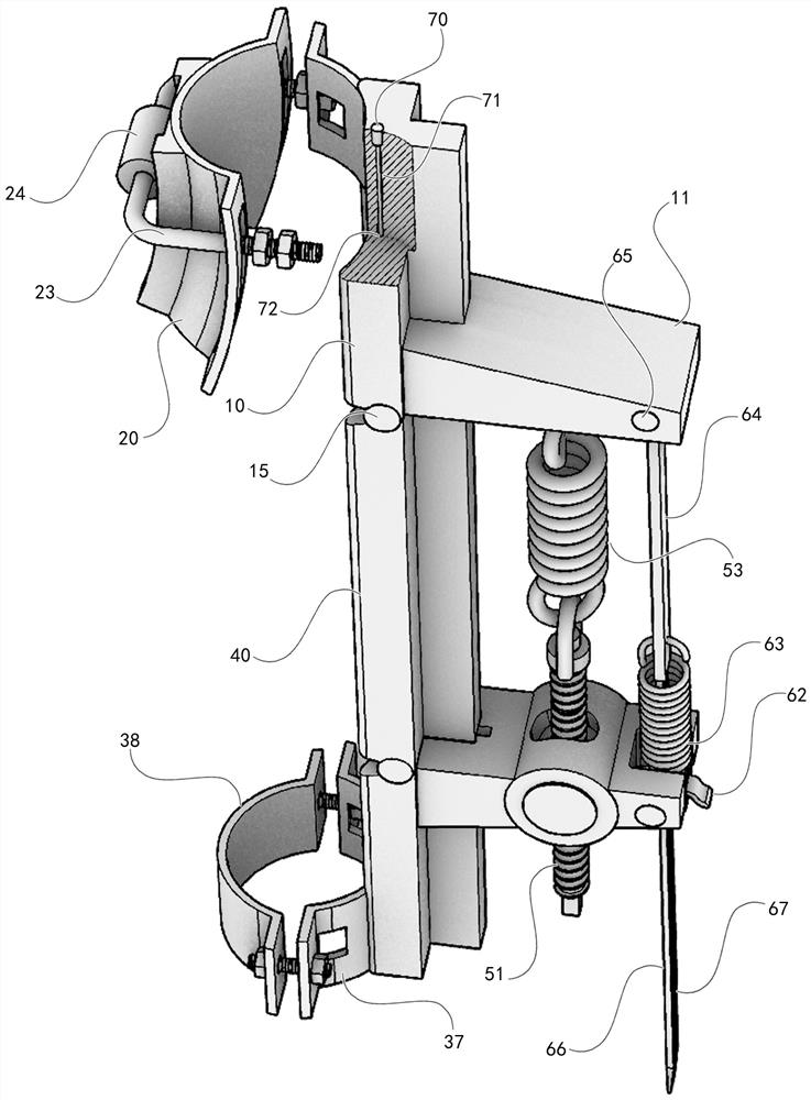 Automatic tree correcting device