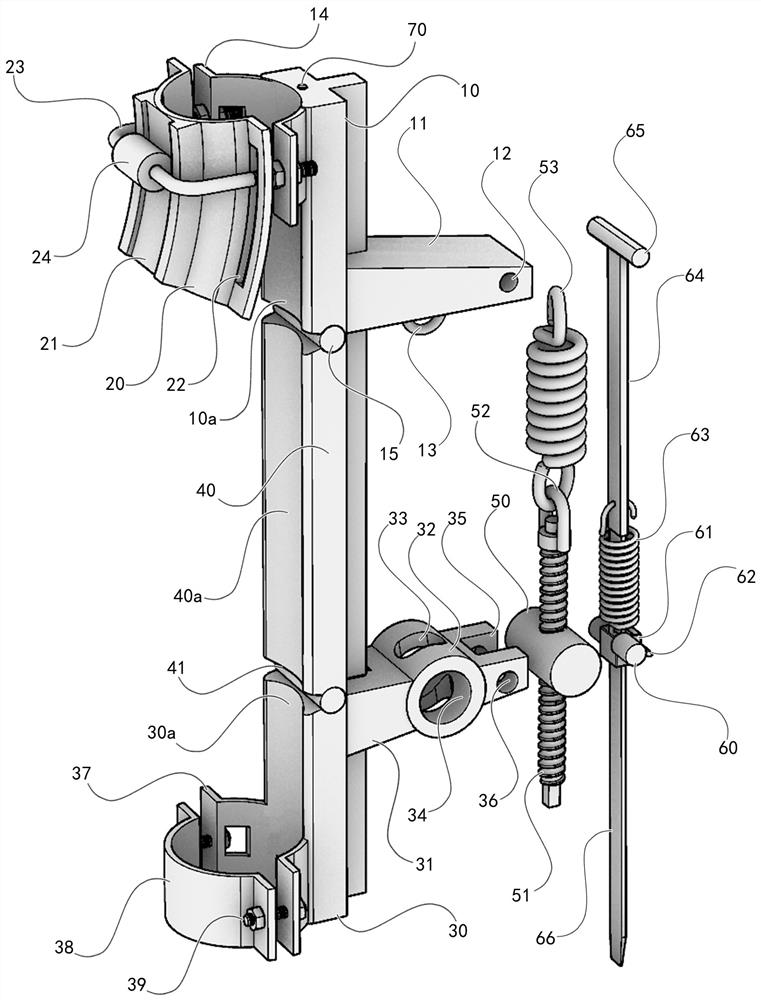 Automatic tree correcting device