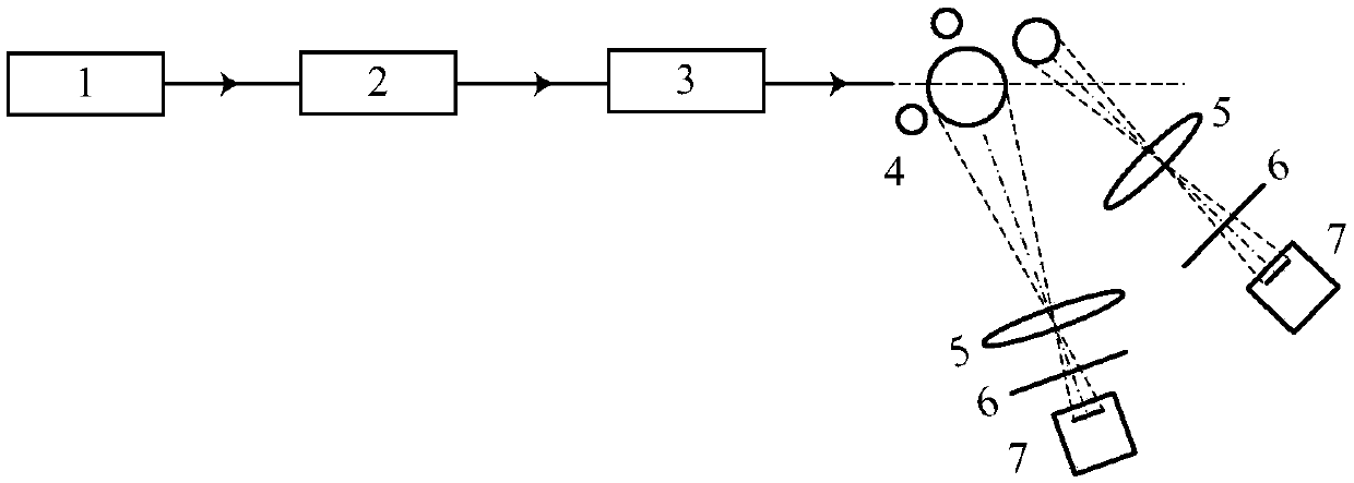 Wide-size particle field measuring method based on IPI focused image and defocused image