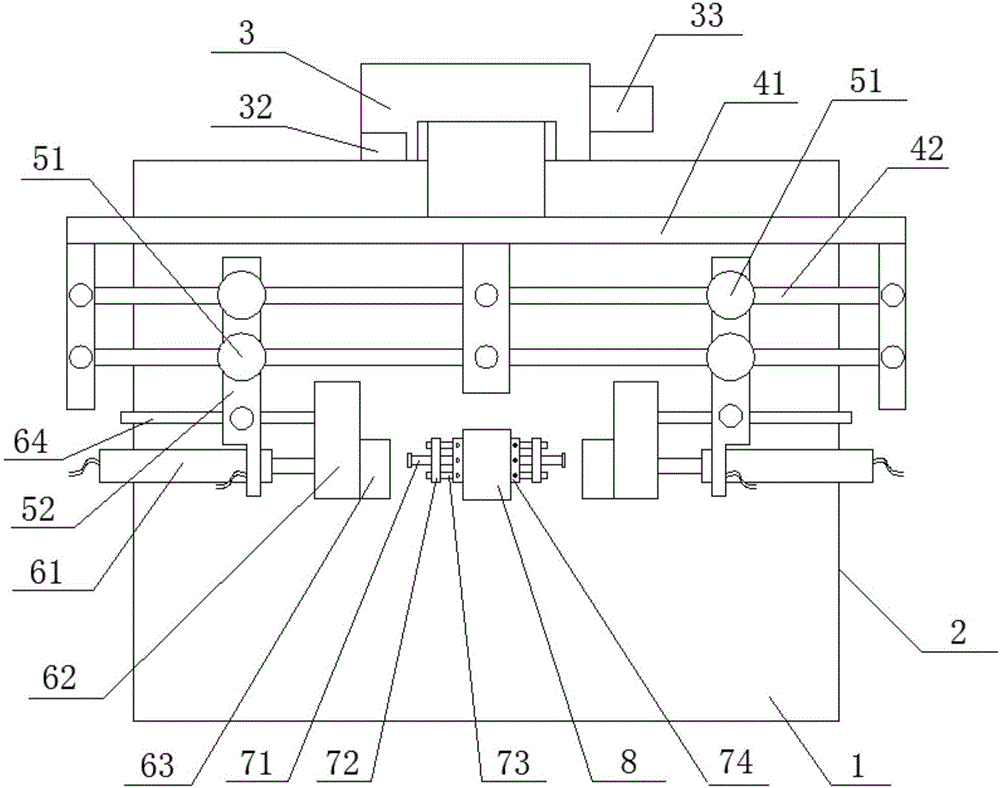 Detection device for detecting screen and shell of mobile phone