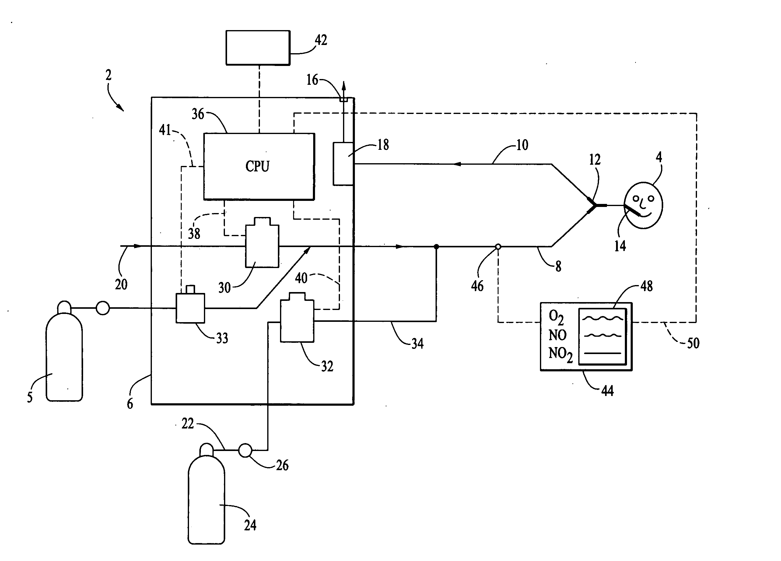 Method and apparatus for delivery of inhaled nitric oxide to spontaneous-breathing and mechanically-ventilated patients