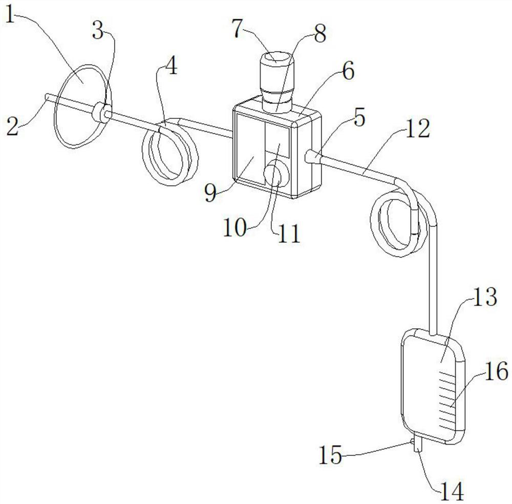 Drainage device for cerebrospinal fluid leakage after spinal surgery and using method thereof