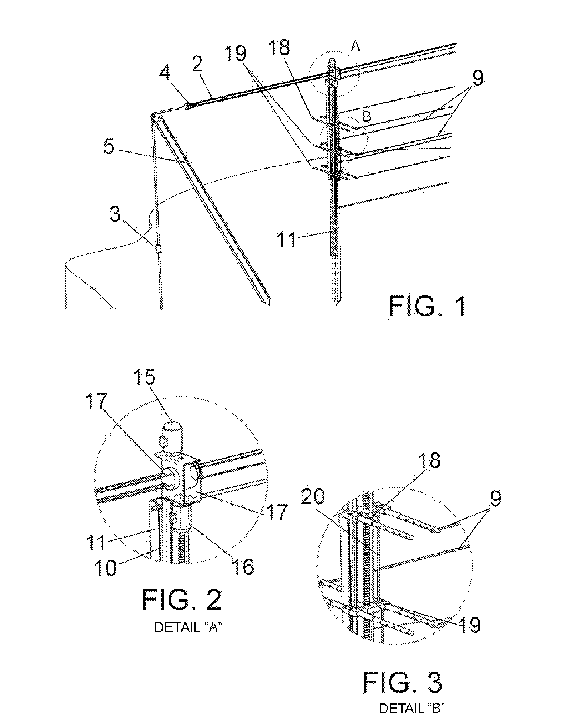 System for protecting crops from the weather