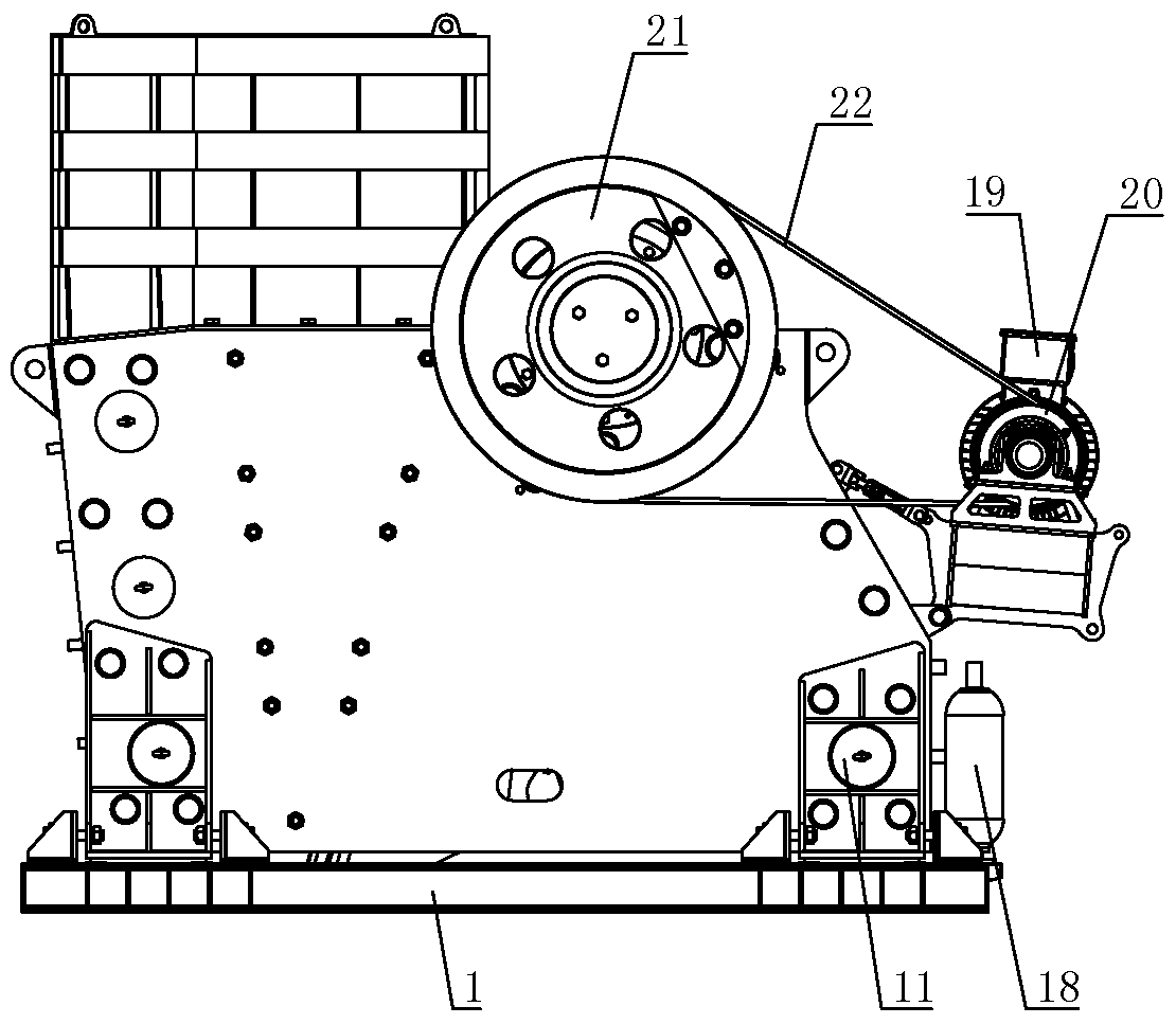 Intelligent control system for jaw crusher, and jaw crusher thereof