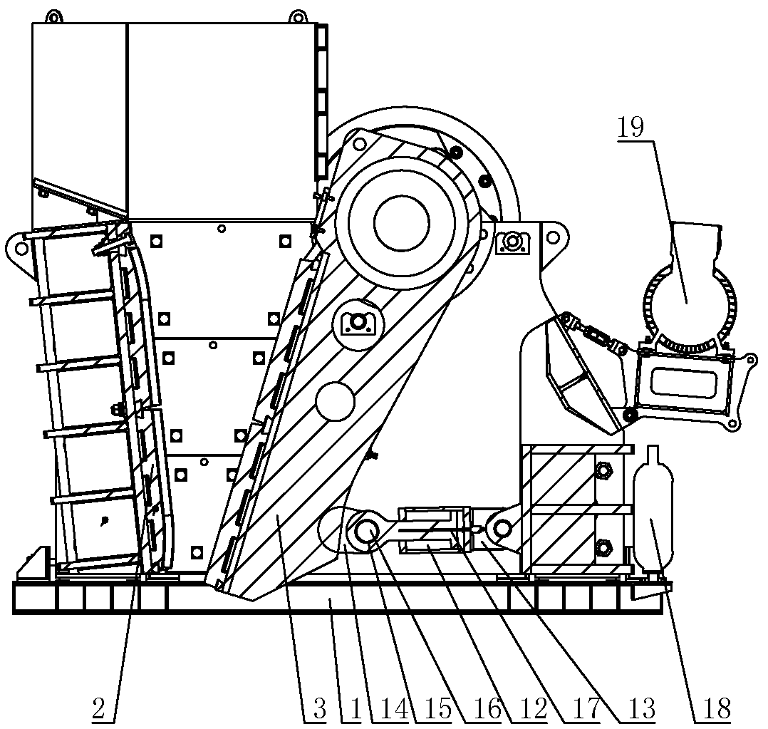 Intelligent control system for jaw crusher, and jaw crusher thereof