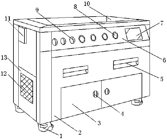 Automobile part producing and washing machine