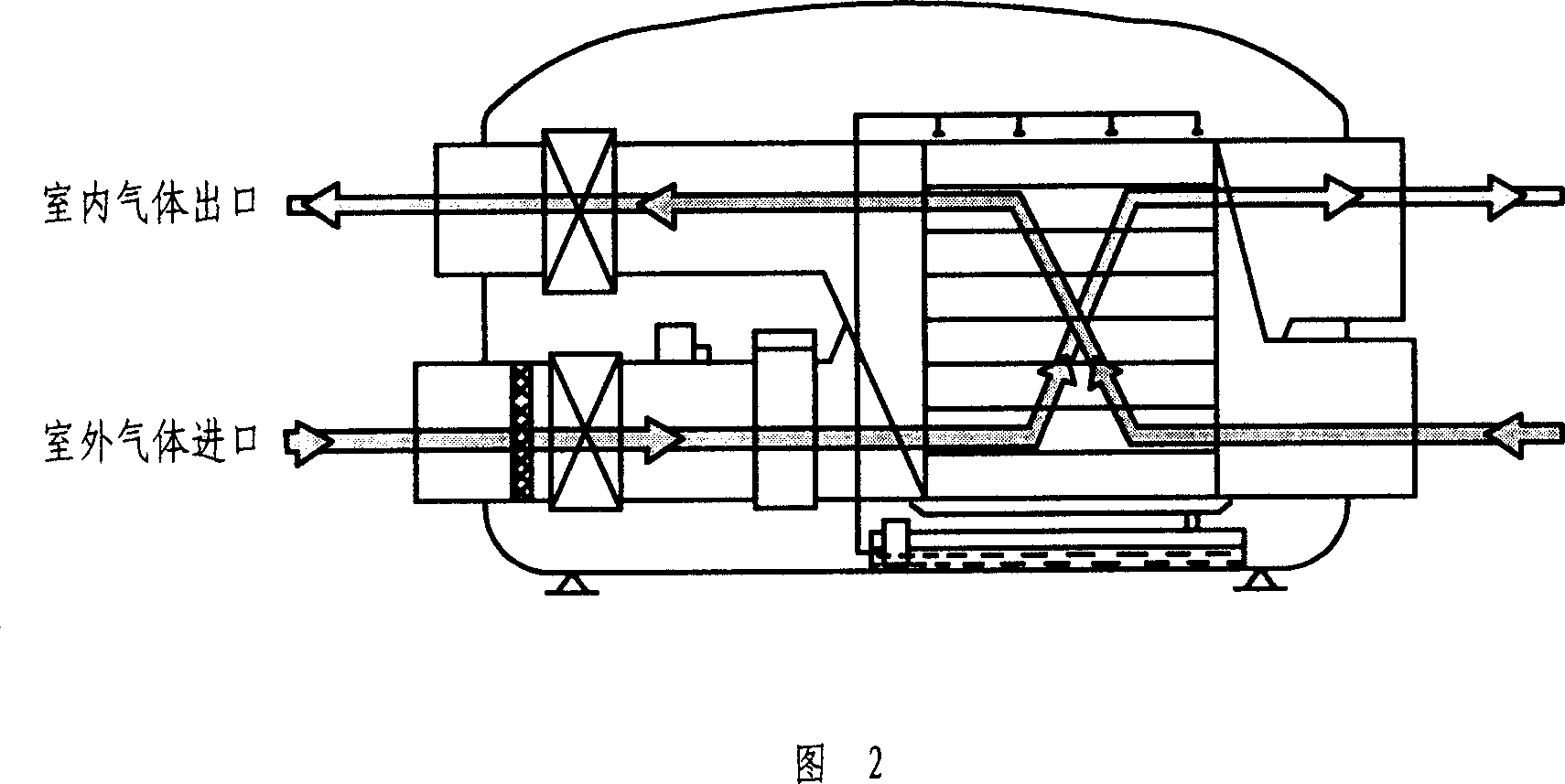 Ventilated energy-saving air conditioner refrigerated by water evaporation