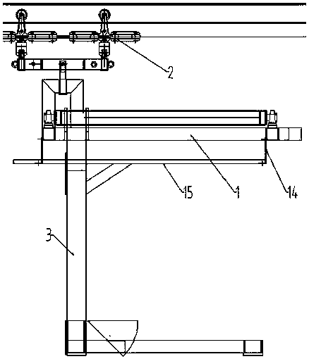 Car body lifting appliance capable of being automatically opened