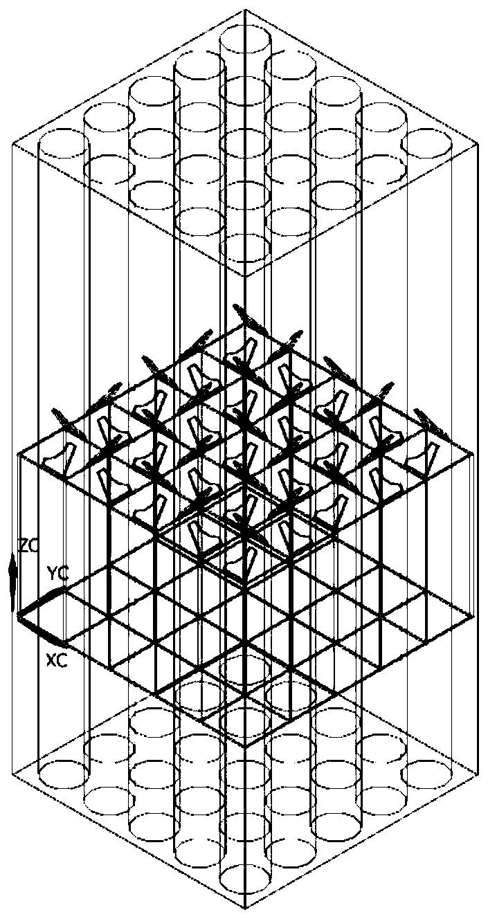 Method for automatically generating hexahedral mesh with boundary layer of reactor fuel assembly