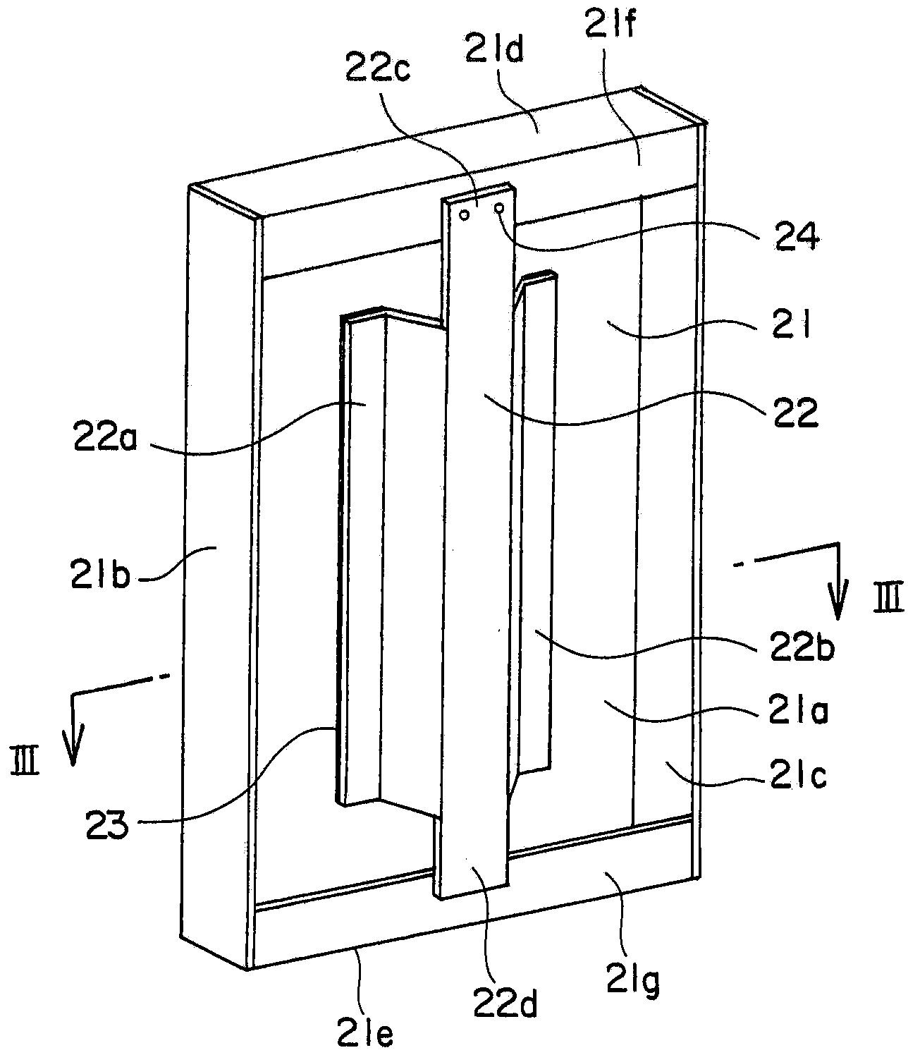 Landing door for elevator