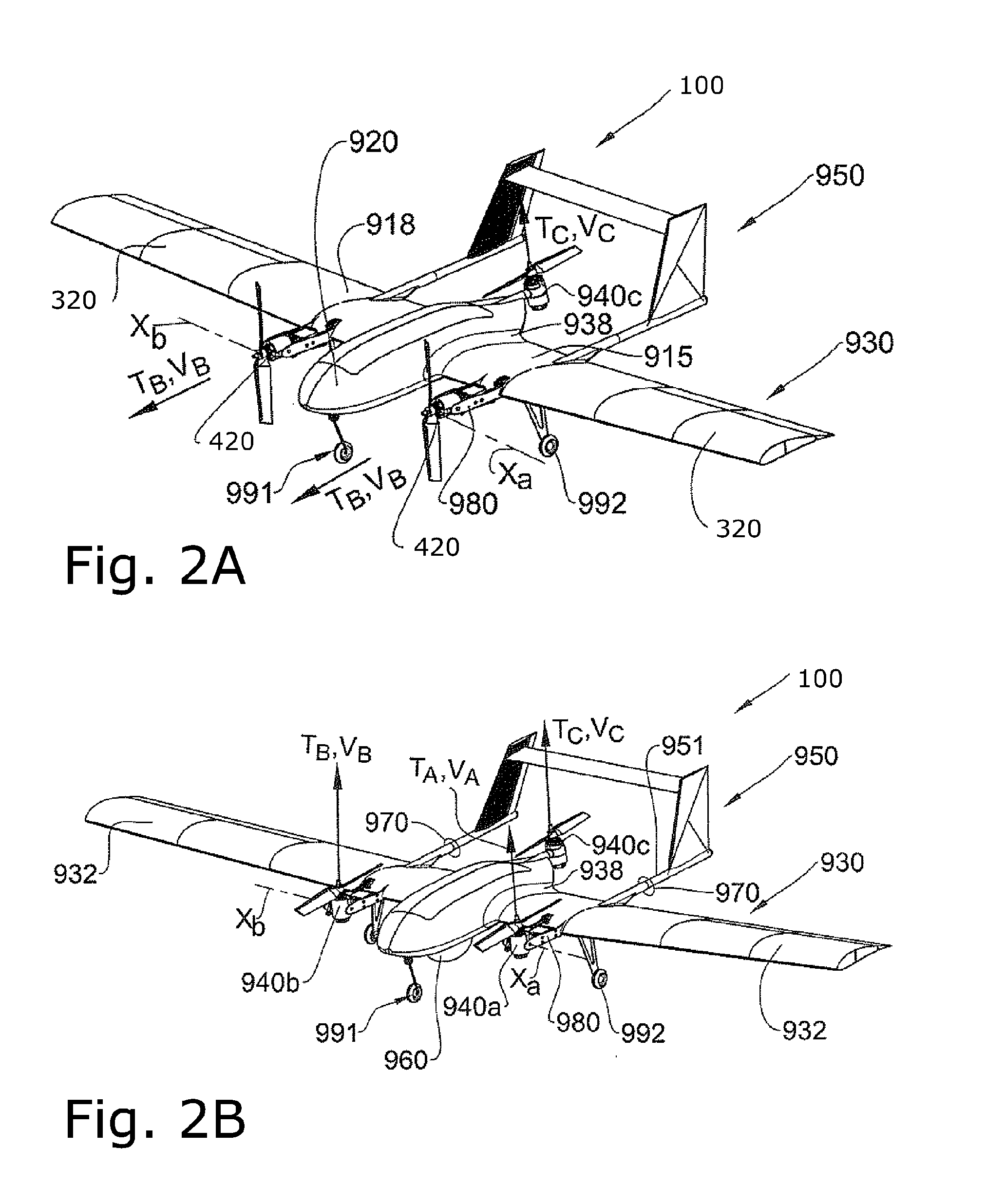 System, a method and a computer program product for maneuvering of an air vehicle with tiltable propulsion unit