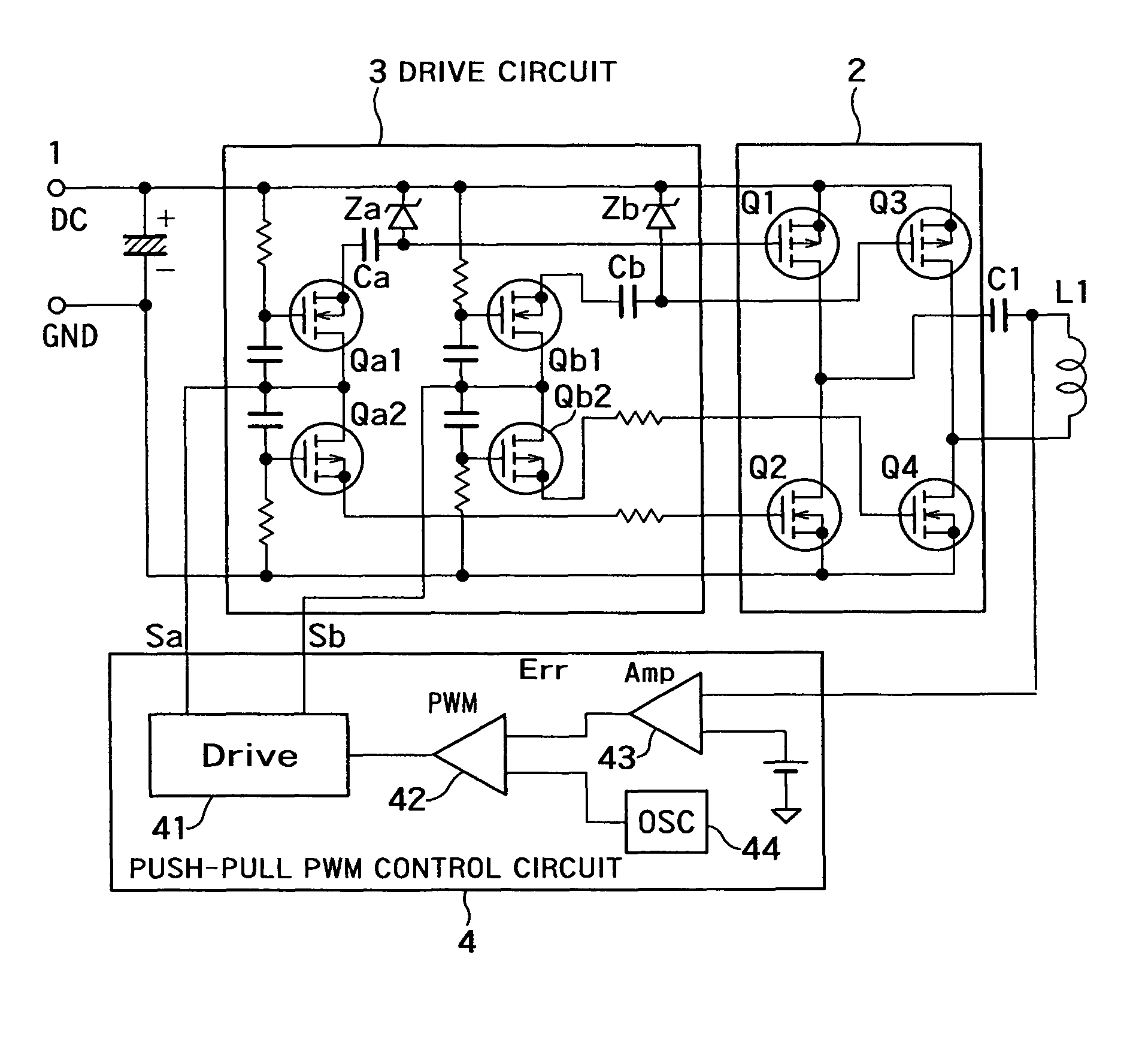 Non-contact electric power transmission circuit
