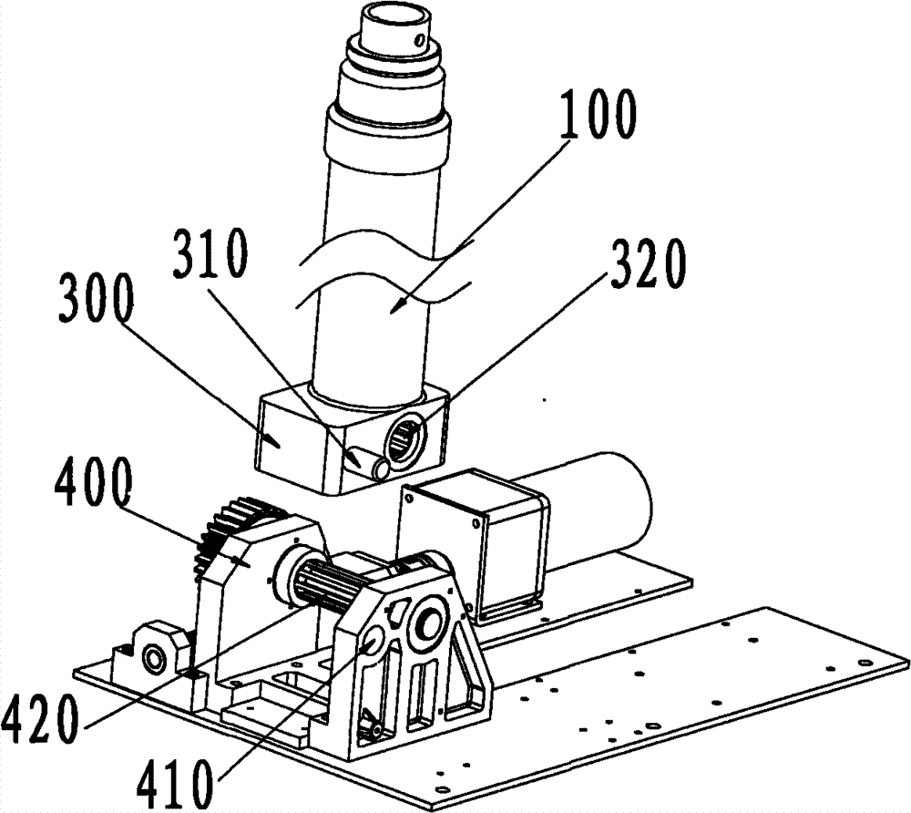 Lifting rod standing mechanism for preventing out-of-control overturning