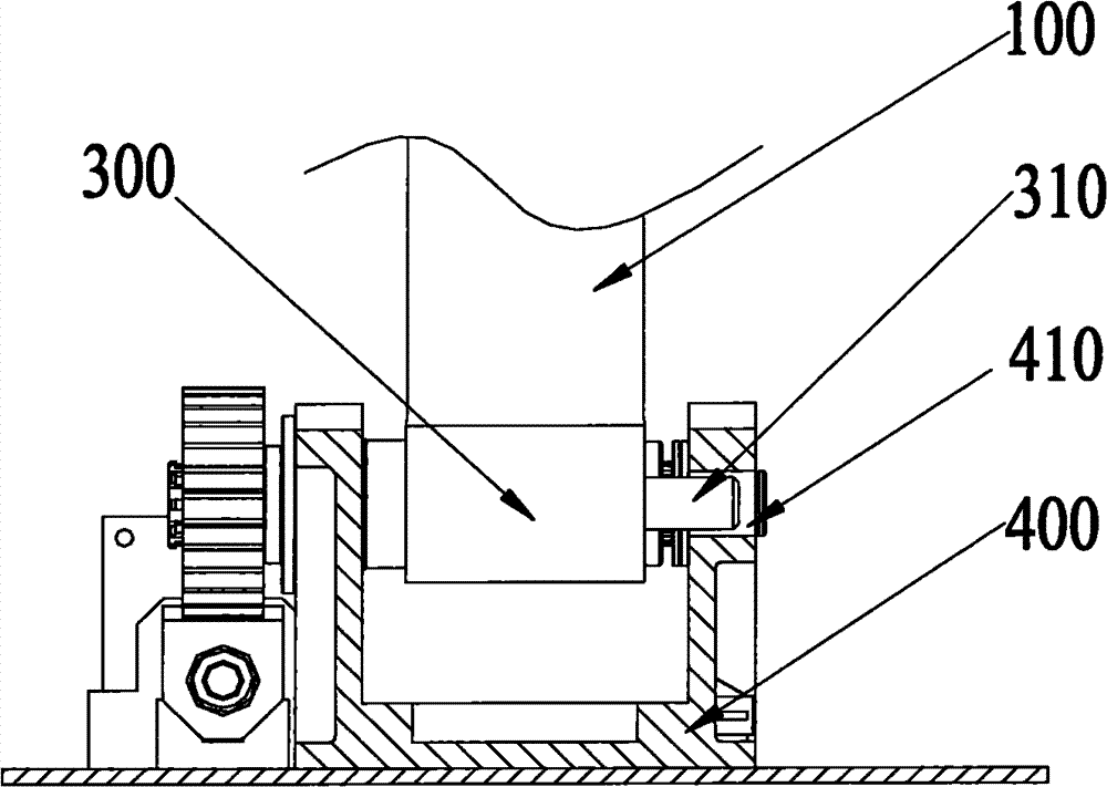 Lifting rod standing mechanism for preventing out-of-control overturning