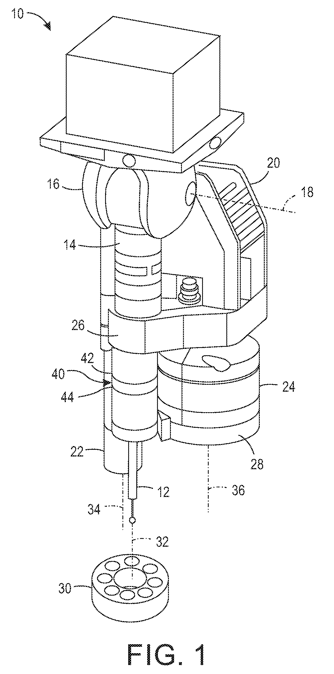 Articulated head with multiple sensors for measuring machine