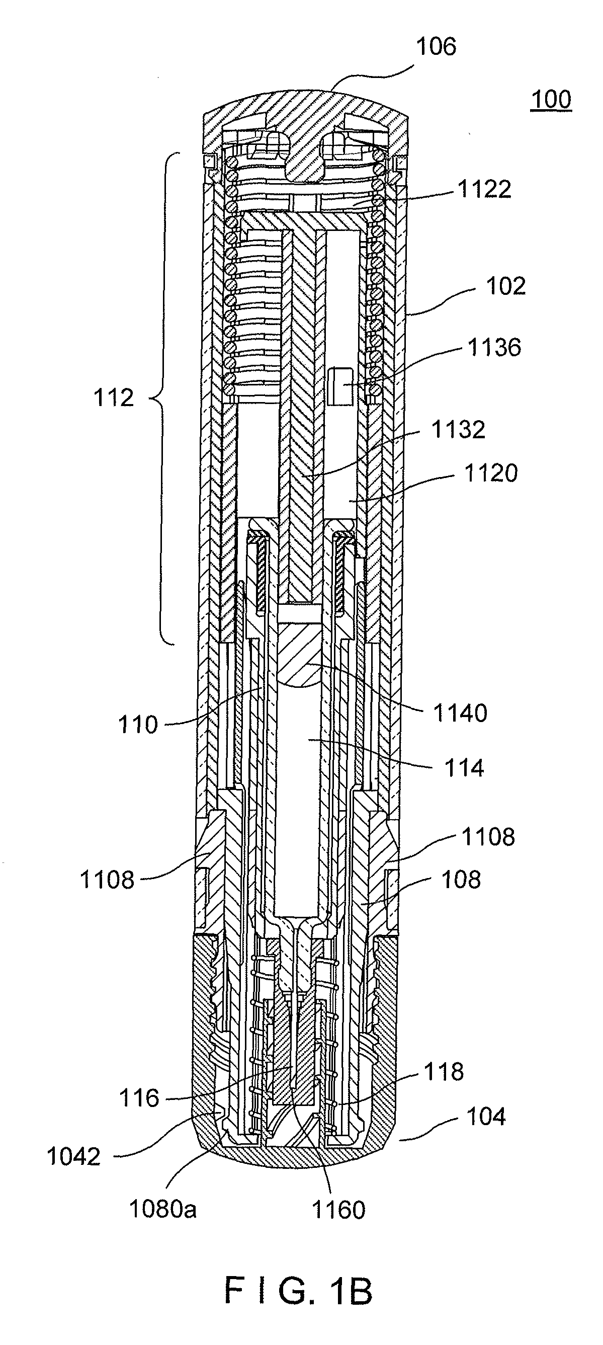 Injection device with cammed ram assembly