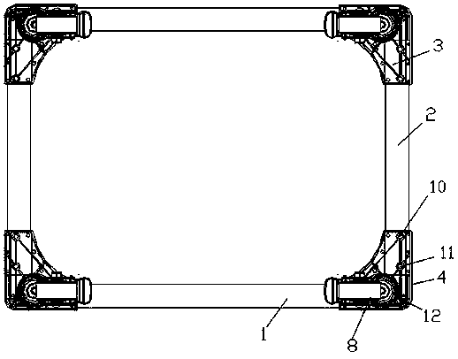 Light turnover plate trailer