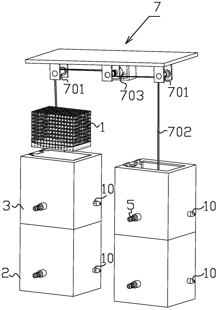 Vertical lifting intermittent hypoxia rat and mouse feeding cabin