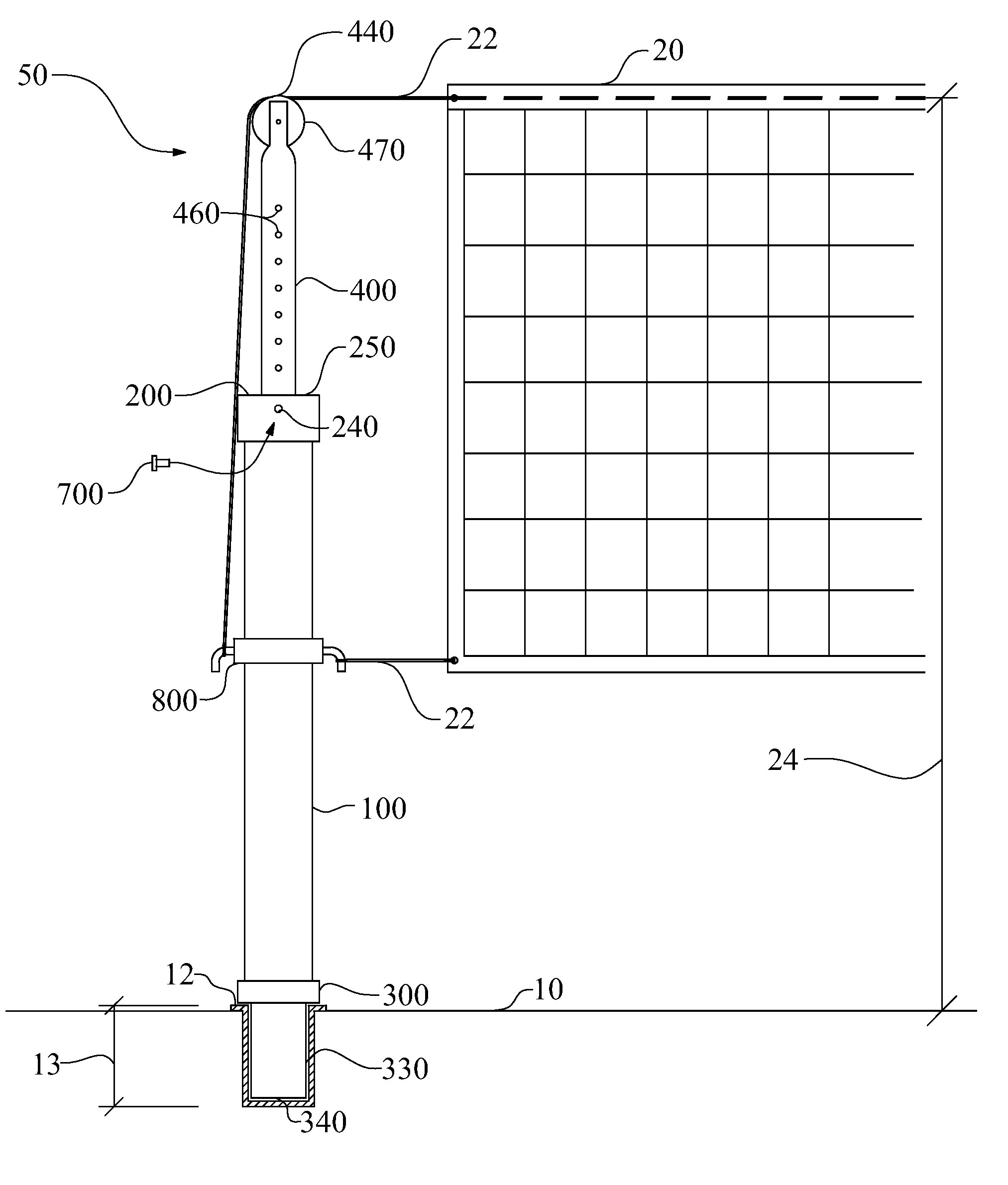 Multi-material composite locking upright