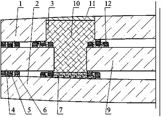 Microwave-welded convex tempered vacuum glass edge-sealed with sealing bar and having vacuumizing hole