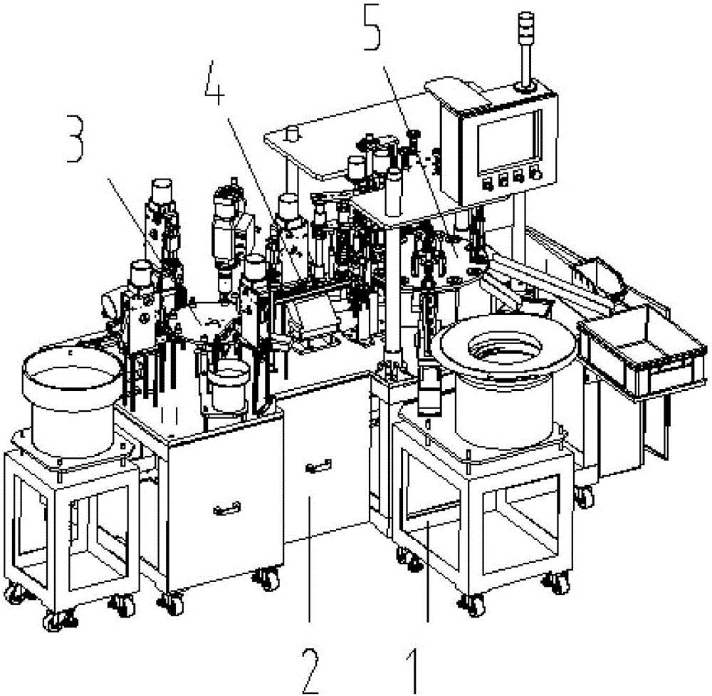 Full-automatic assembly machine of mechanical shaft