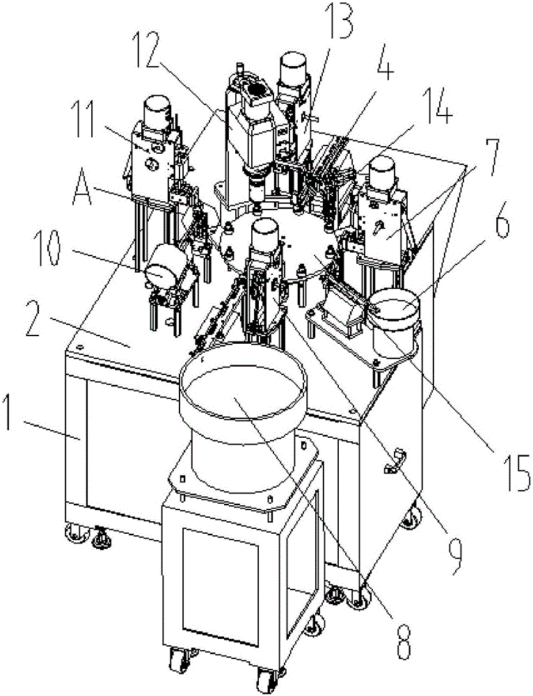 Full-automatic assembly machine of mechanical shaft