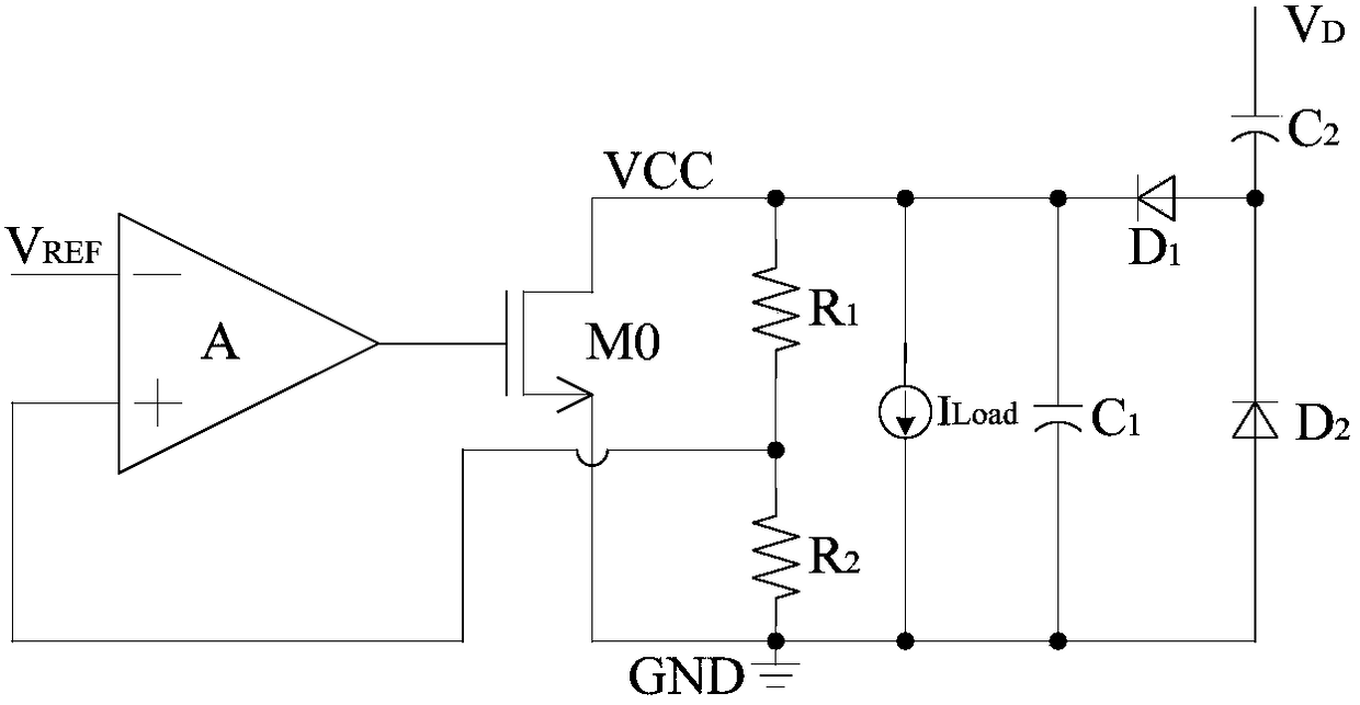 A self-powered circuit for switching circuits