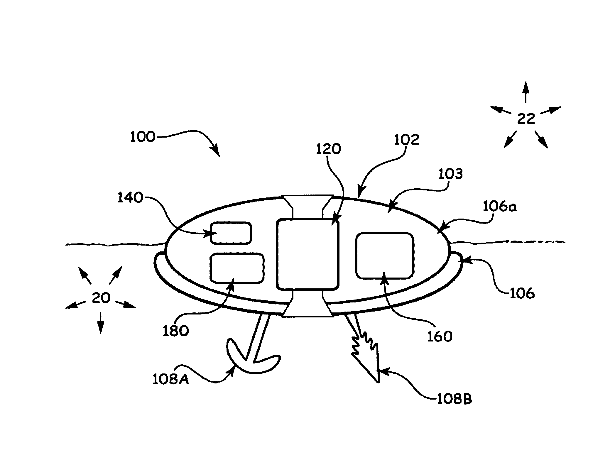 Water submersible electronics assembly and methods of use